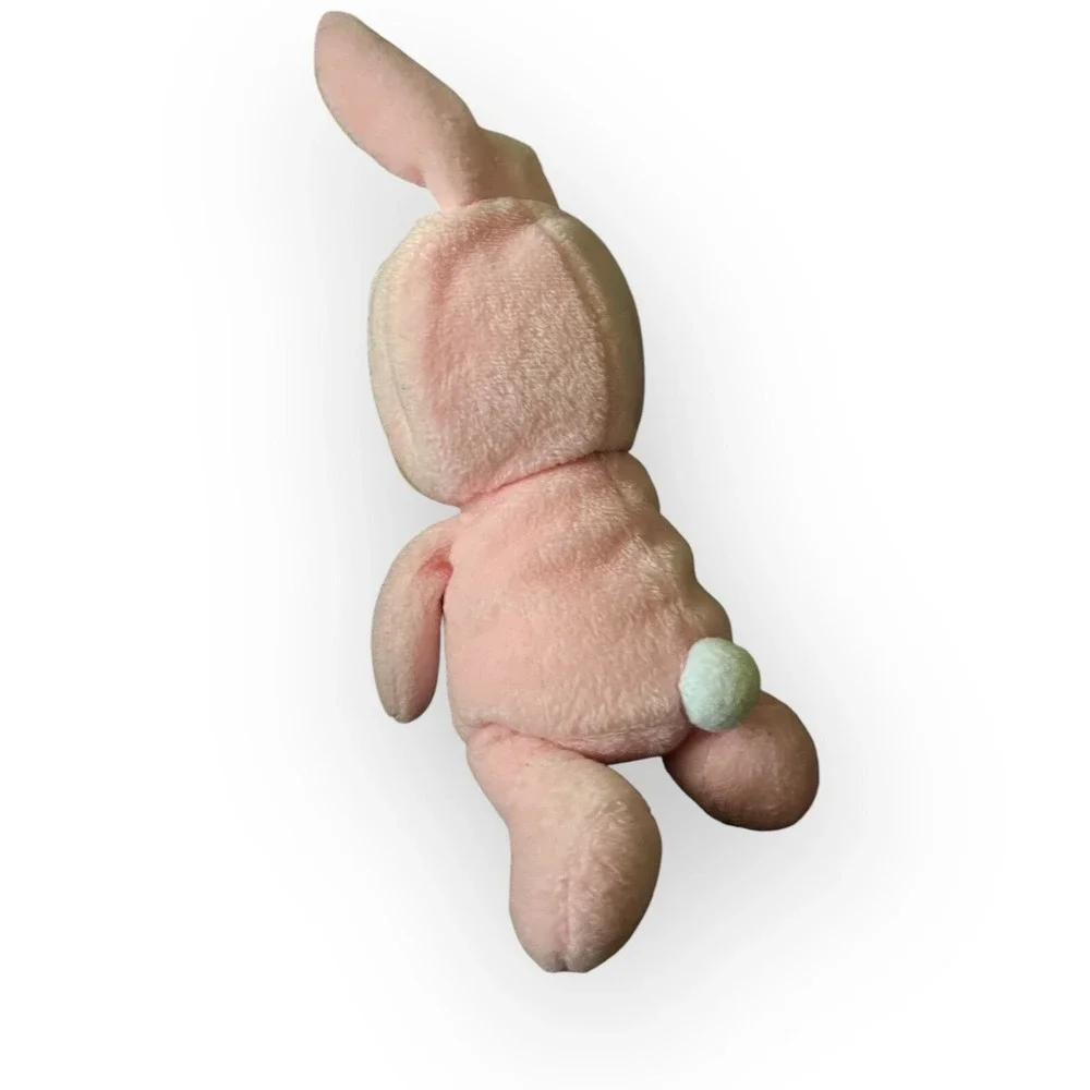 The Disney Store Winnie The Pooh as Pink Easter Bunny Bean Bag Plush‎ Toy